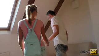 HUNT4K. Hunter đáp ứng nhân trong công viên và mua cô gái nóng cơ thể