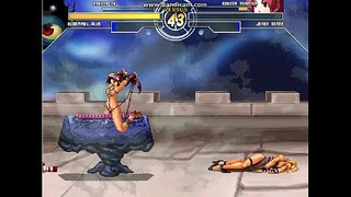 Курамару та Афіна в аркаді - Queen of Fighters